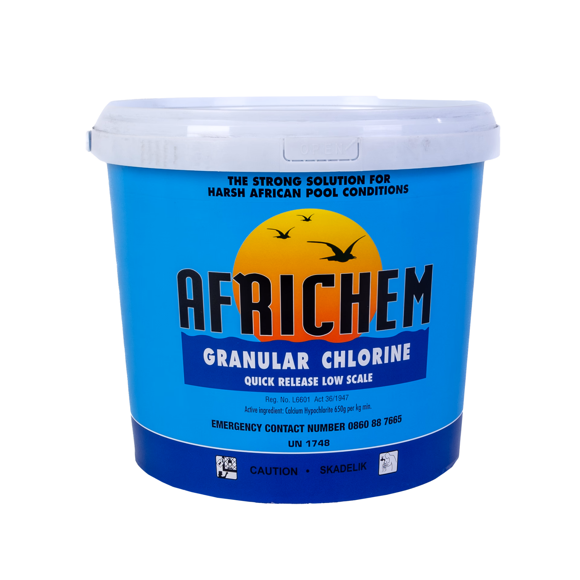 africhem granular chlorine 10kg for swimming pool