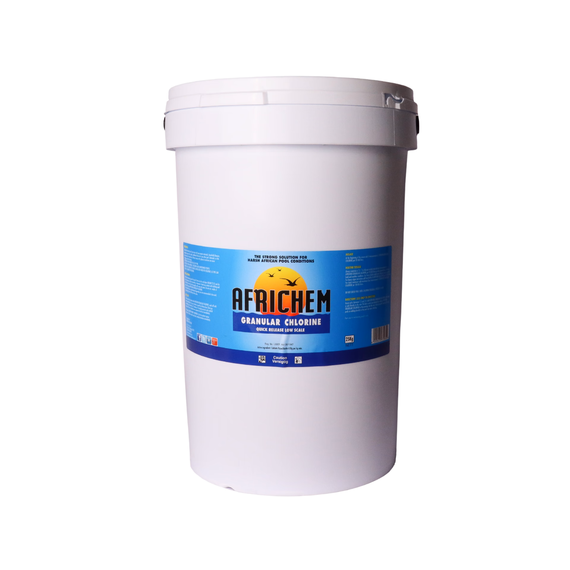 africhem granular chlorine for swimming pool 25kg