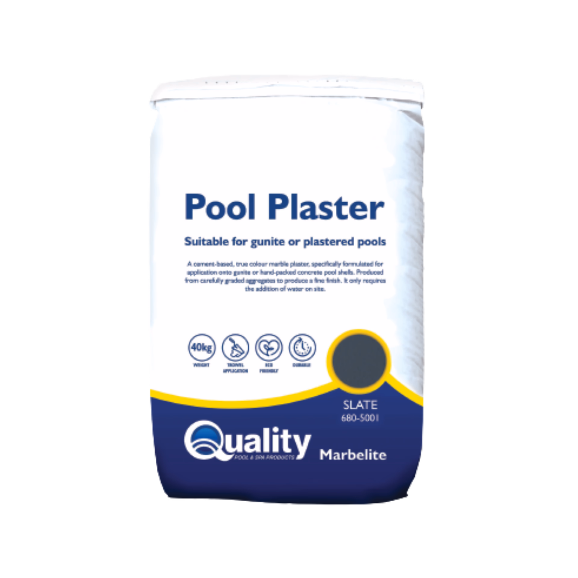 quality marbelite pool plaste white 40kg