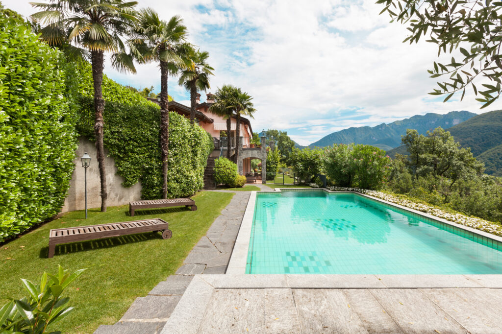 Health and wellness around the pool. shutterstock 212333086