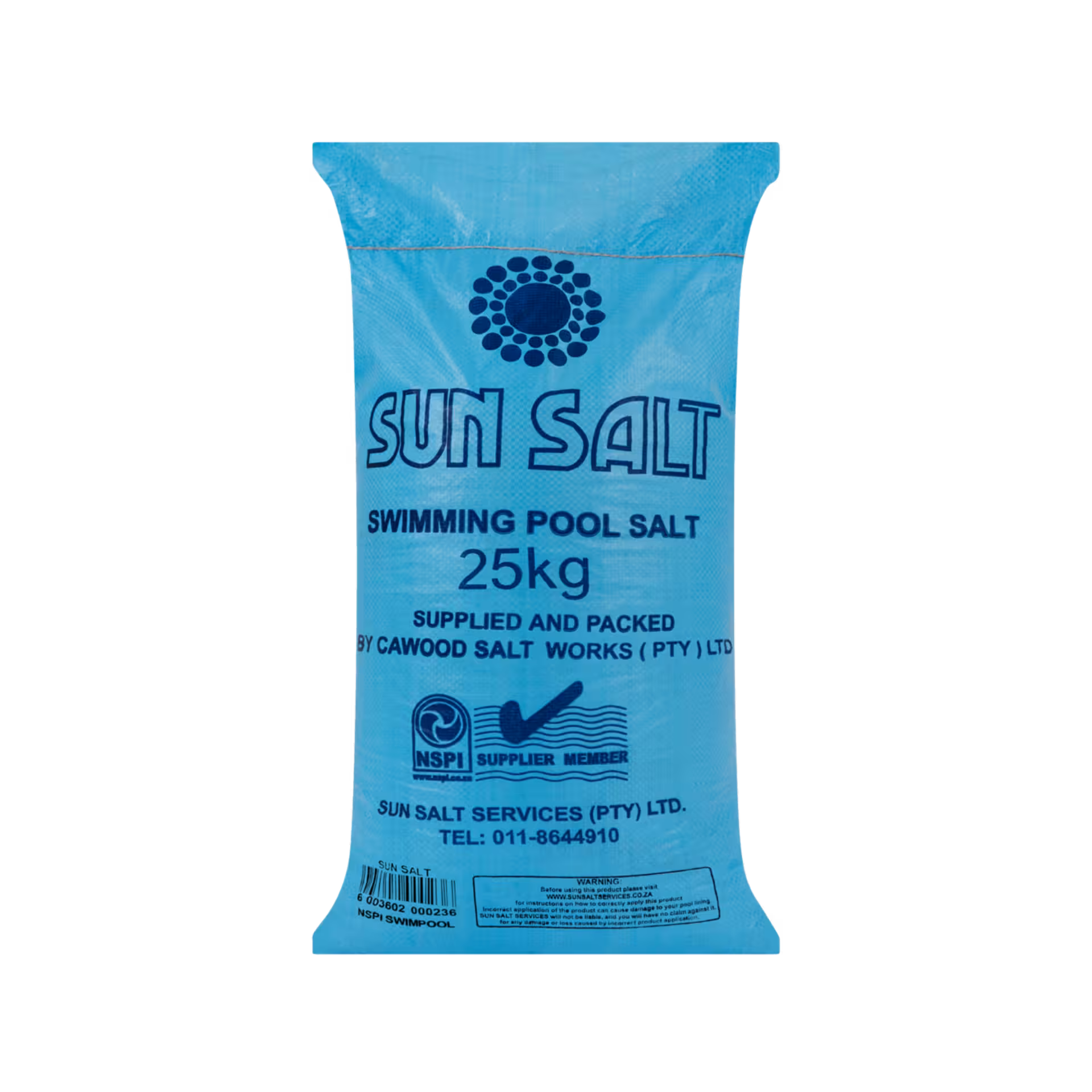 sun salt 25kg swimming pool salt